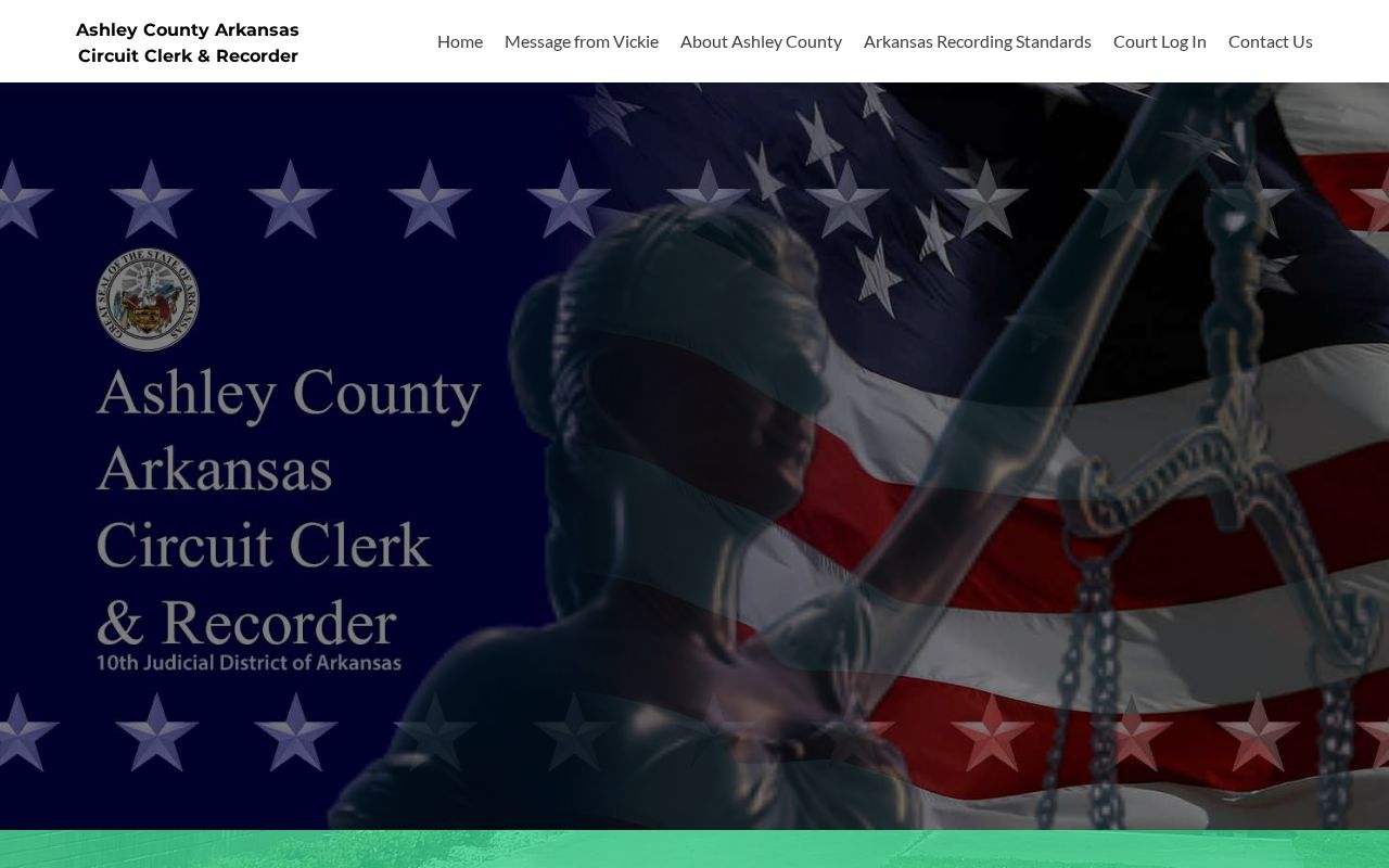 Ashley County arrest court record route at the Circuit Clerk